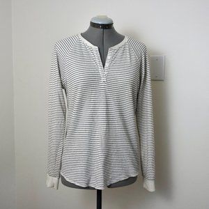 Marine Layer Striped Henley Top